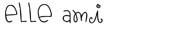 Elle Ami font preview